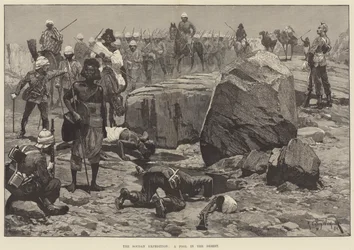 Die Sudan-Expedition, ein Teich in der Wüste